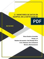 2.1 Monitoreo de Datos en Equipos, en La Deteccion de Fallas.