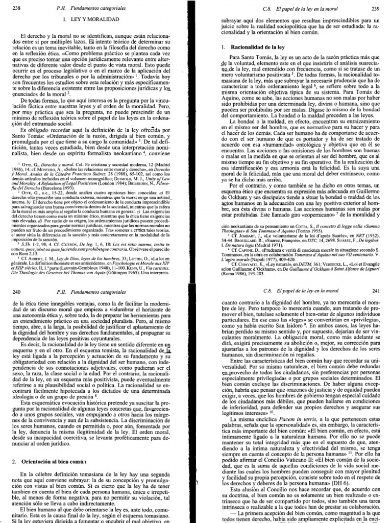 Ley y Moralidad: Fundamentos Éticos | PDF | Moralidad | La Ley natural