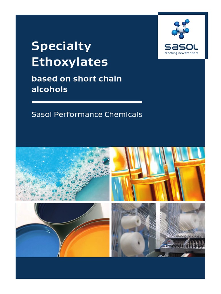 US Surfactants Nonionic Specialty Ethoxylates Based On Short Chain Alcohols PDF Wetting