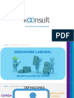 Ergonomía Laboral - Manipulación de Carga