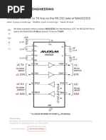 Crosstalk From RX To TX Line On The RS-232 Side of MAX3232C