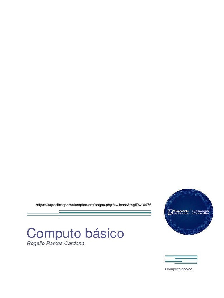 Introducción Al Cómputo Básico Y Términos Clave Pdf Hardware De La 