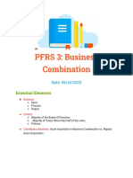 PFRS 3 Business Combination Essentials