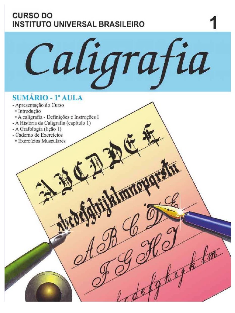 Apresentação do Curso de Caligrafia: Uma introdução à arte da escrita ...