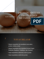 Protein, Sintesis Protein, Metabolisme Protein Blok 6 2021