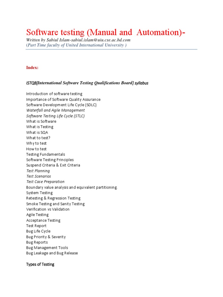 Software Testing Books PDF Software Testing Software Development