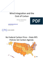 Wind Integra, On and The Cost Of: Carbon