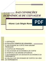 Cap.8 - Análise Das Condições Econômicas de Usinagem (Luiz)