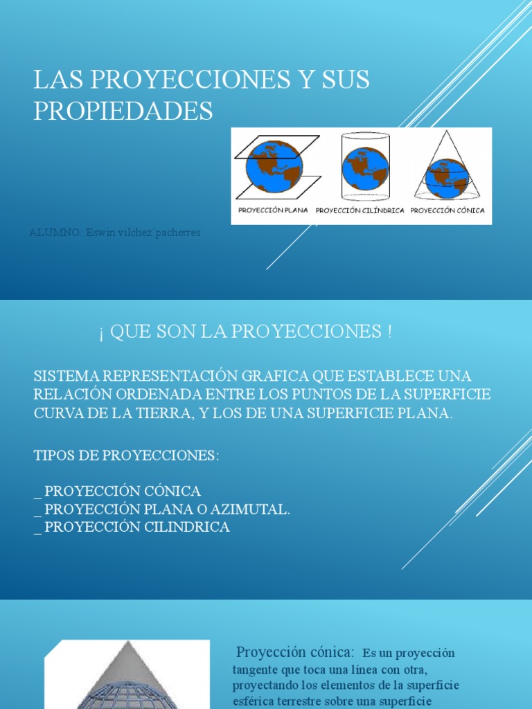 Las Proyecciones y Sus Propiedades Eswin | PDF