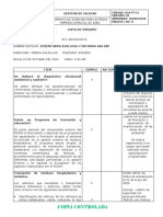 Gestión de calidad en empresa de aseo