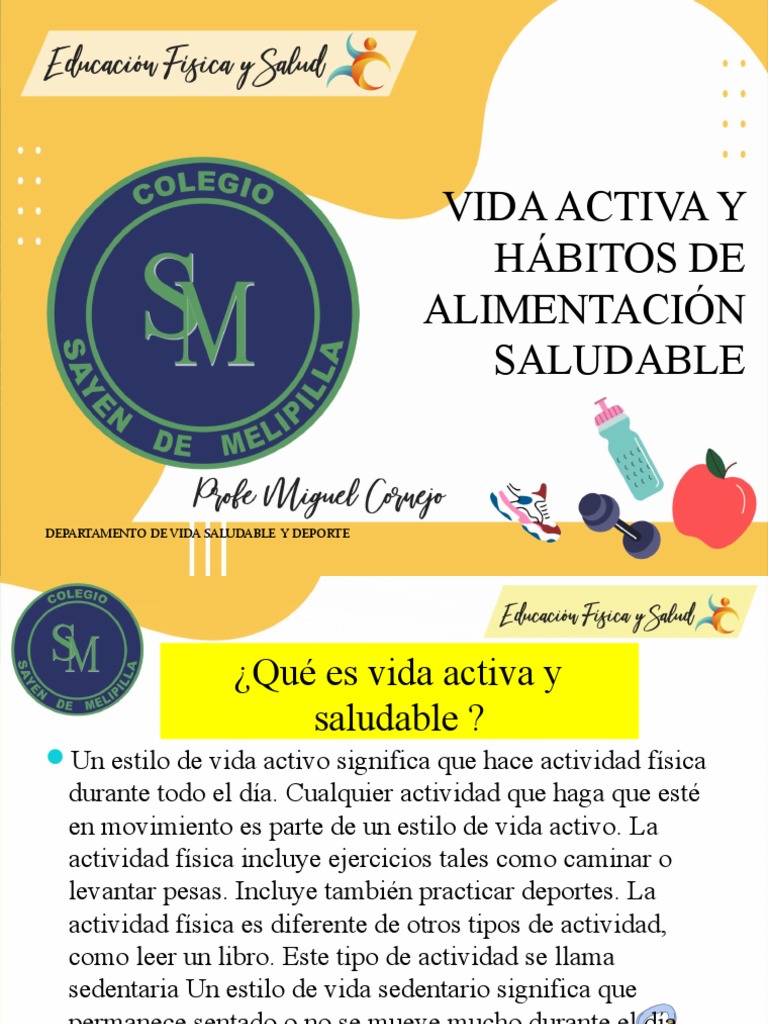 Vida Activa y Saludable | PDF | Estilo de vida sedentario | Epidemiología
