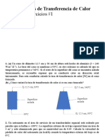 Fundamentos de Transferencia de Calor: Sesión de Ejercicios #1