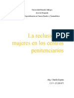 La Reclusión de Mujeres en Los Centros Penitenciarios Politica Criminal