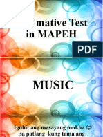 Summative Test in MAPEH