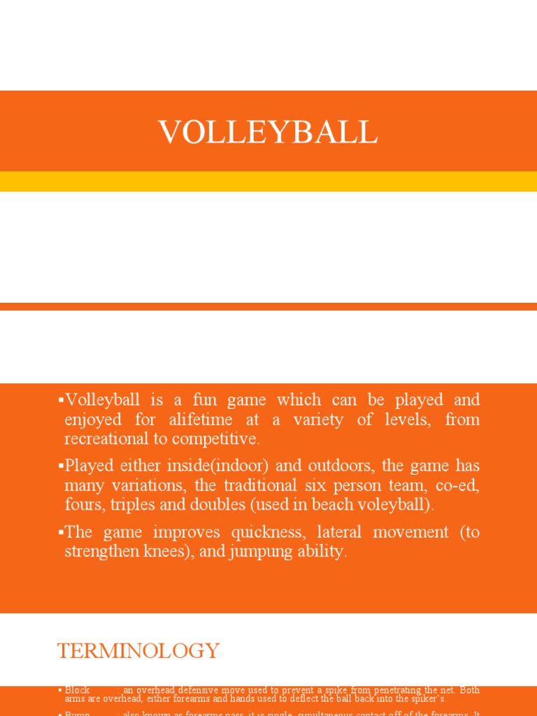 Volleyball PDF Volleyball Summer Sports