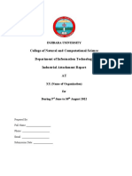 Internship Format For Report Writng