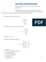 Rata-rata Hitung Data Berkelompok