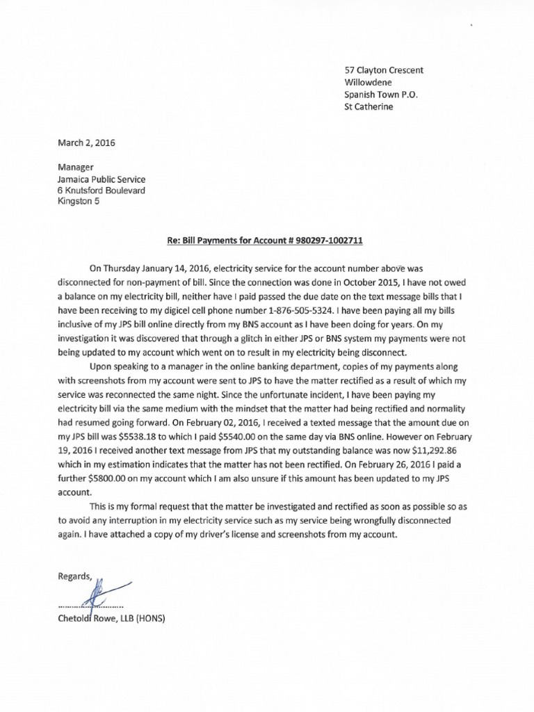 JPS Letter | PDF