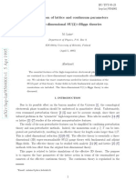 Exact Relation of Lattice and Continuum Parameters