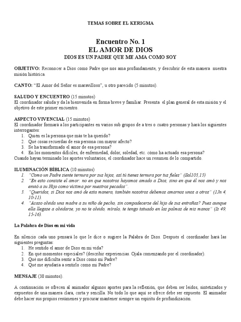 Temas Sobre El Kerigma 2 | PDF | Salvación | Amor