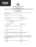 Math Grade 10 Test Q