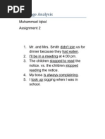 Download Language Analysis by Muhammad Iqbal SN60380803 doc pdf
