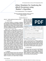 Design of Auxiliary Simulator For Analysing The Deadlock Occurrence Using Bankers Algorithm