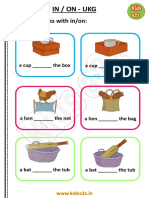 In On Under Ukg English Worksheet 5