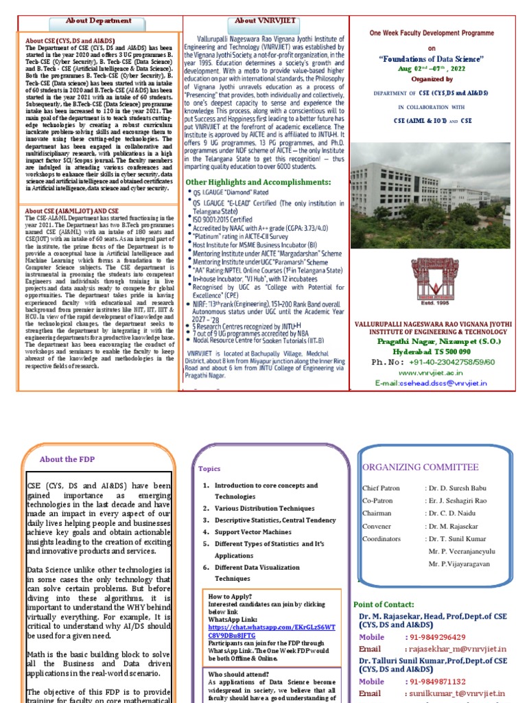 Faculty Development on Data Science | PDF | Artificial Intelligence ...