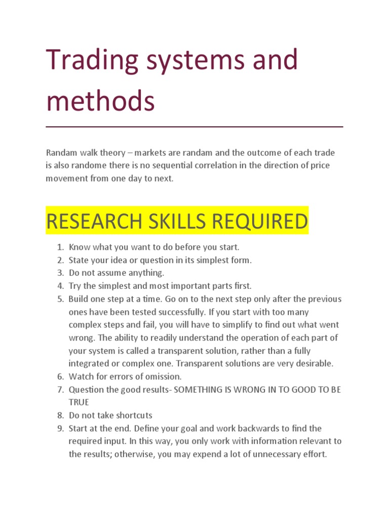 Trading Systems and Methods PDF Mean Average