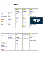 Planejamento semanal 5o ano EF1 revisões