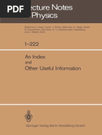 1985 - Lecture Notes in Physics - An Index and Other Useful Information