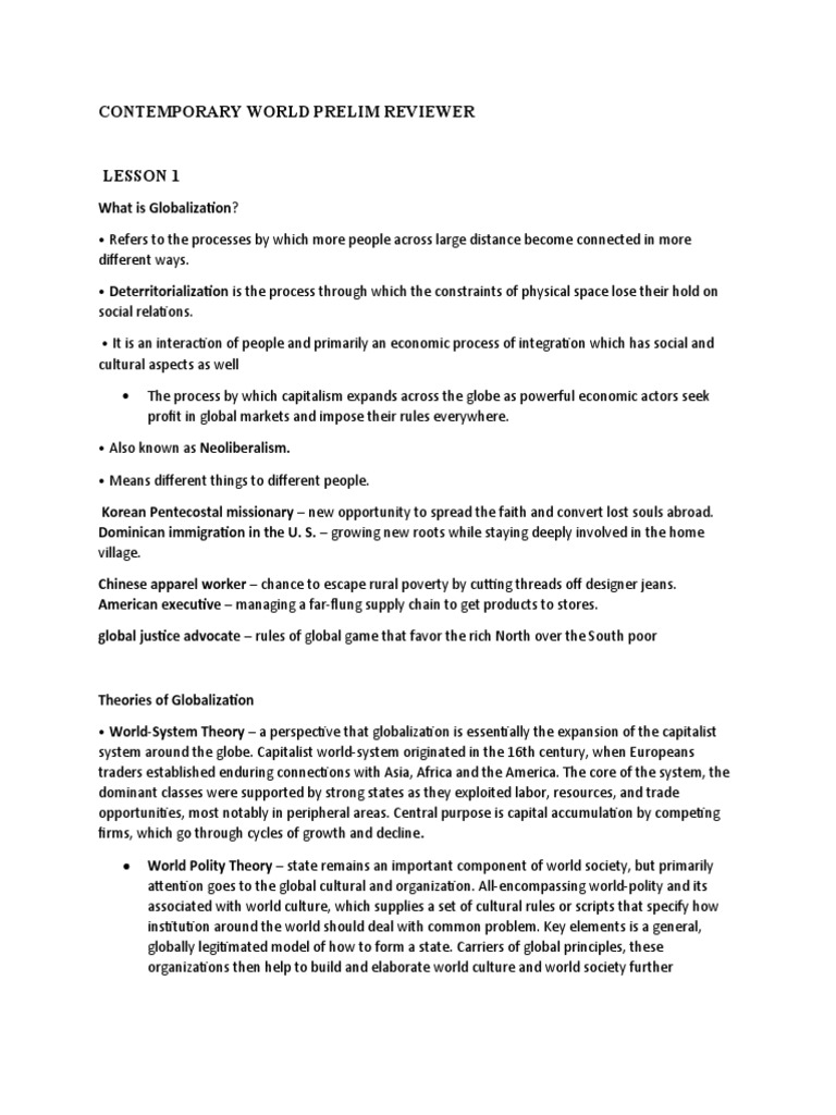 Globalization: Key Concepts and Impacts | PDF | Balance Of Payments ...