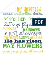 8x10 Spring Subway Printable