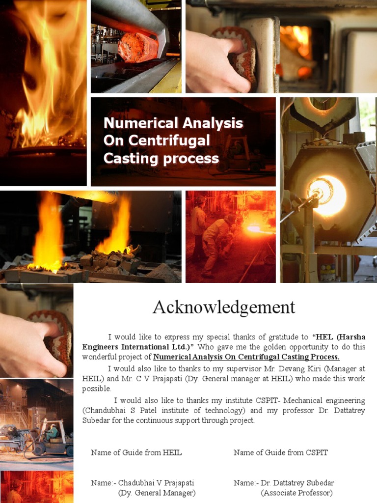Numerical Analysis of Centrifugal Casting | PDF | Casting (Metalworking ...