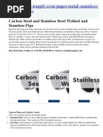 Pipe Specification