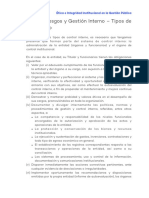 Control de Riesgos y Gestión Interno - Tipos de Control Interno