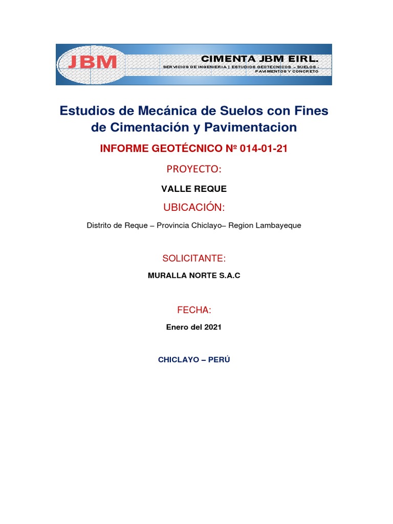 10 Estudio De Mecanica De Suelos Con Fines De Pavimentación Valle