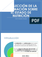 Evaluación del estado nutricional: Recolección de información