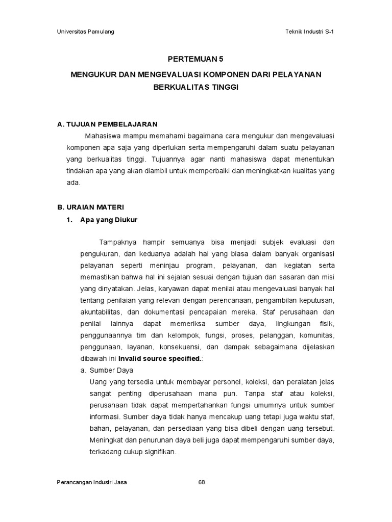 Tin0602 - 05 - Mengukur Dan Mengevaluasi Komponen Dari Pelayanan ...