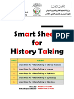 Sana'a University Faculty of Medicine Smart Sheets for History Taking