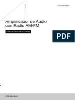 Amplificador de Audio Con Radio AM/FM