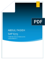ABDUL FASIEH SAP 6775 ASSIGN 1 Corporate Governance