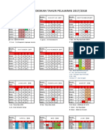 Kalender Pendidikan Tahun Pelajaran 2017-2018