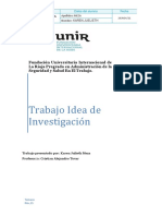 Trabajo IDEA DE INVESTIGACION