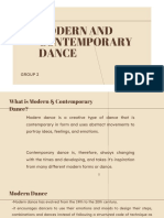 MODERN AND CONTEMPORARY DANCE HISTORY