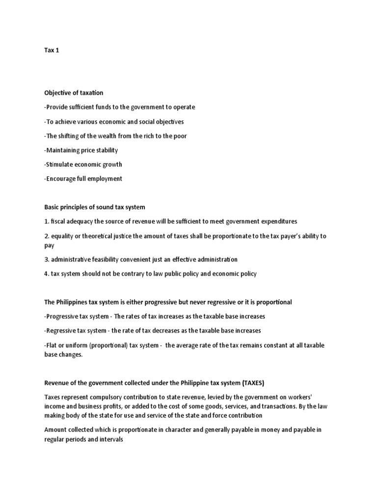Tax1 Notes PDF Cost Of Living Taxes