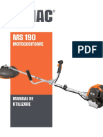 Manual de Utilizare O'MAC MS 190