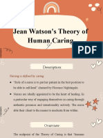 Jean Watson's Theory of Human Caring