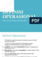 Definisi Operasional dan Analisis Statistik Bivariat